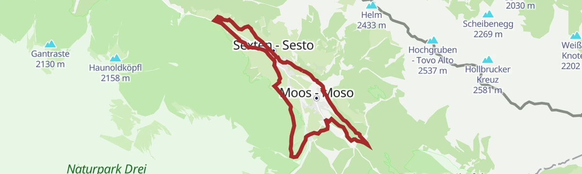 Route map: Il nuovo sentiero circolare di Sesto